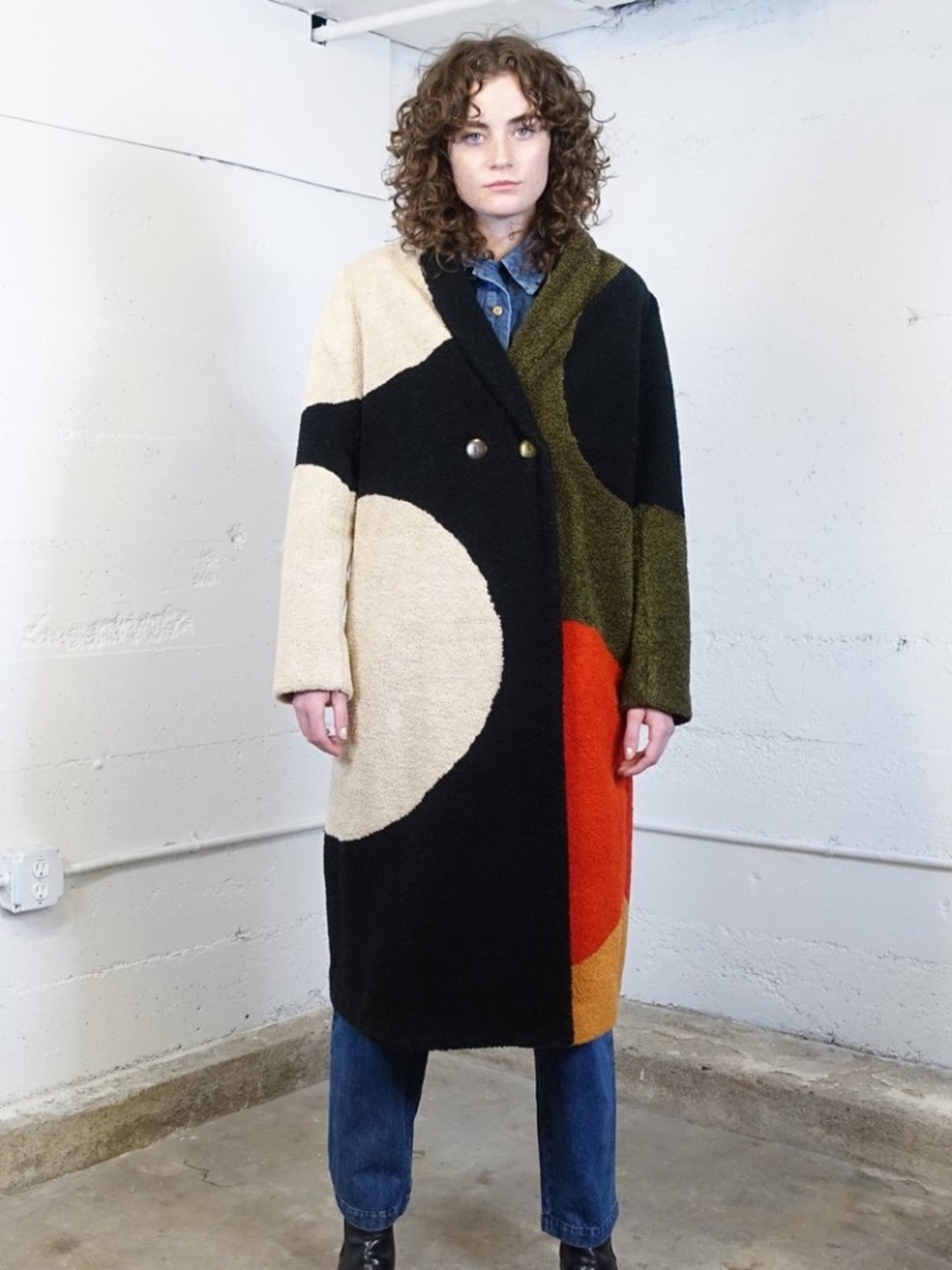 ISO MARA HOFFMAN LETTERMAN COAT